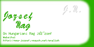 jozsef mag business card